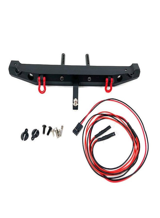 YSKMLOLP RC car Metal Front/Rear Anti-Collision Bumper for 1/10 Crawler Car TRX-4 Axial SCX10ii 90046 With Light - Image 5